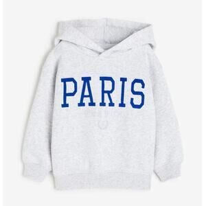 H&M Light Grey Paris Graphic Sweatshirt - Relaxed Fit